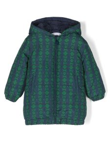 Roberto Cavalli Junior doudoune à logo en jacquard - Vert