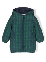 Roberto Cavalli Junior doudoune à logo en jacquard - Vert - thumbnail