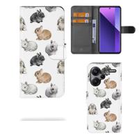 Telefoonhoesje | Met pasjeshouder | voor Xiaomi Redmi Note 13 Pro Plus Konijntjes