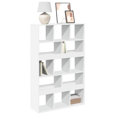 Boekenkast 100x33x156,5 cm bewerkt hout wit
