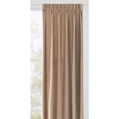 Gordijnstof Yara lichtdoorlatend - beige - Leen Bakker
