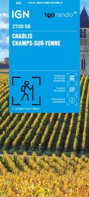 Wandelkaart 2720 SB - Serie Bleue Chablis / Champs-sur-Yonne | IGN - Institut Géographique National
