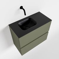 Toiletmeubel Mondiaz Ada | 60 cm | Meubelkleur Army | Lex wastafel Urban Links | Zonder kraangat