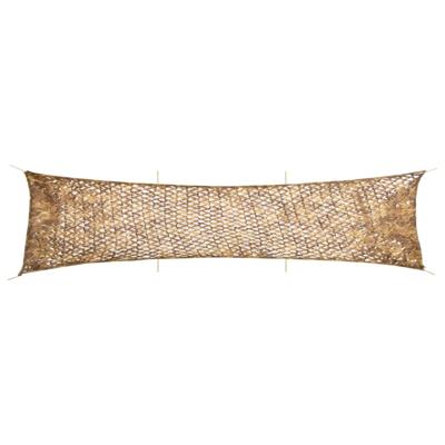 Camouflagenet met opbergzak 613x138 cm zandkleurig