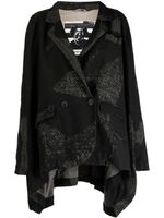 Rundholz asymmetric double-breasted jacket - Noir