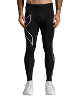 2XU Core Compression hardloopbroek Black/Silver Heren L