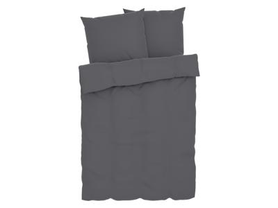 LIVARNO home Mousseline dekbedovertrek 240 x 220 cm (Donkergrijs)