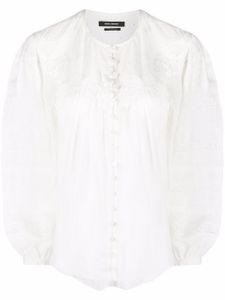 ISABEL MARANT blouse à col officier - Blanc