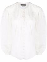 ISABEL MARANT blouse à col officier - Blanc