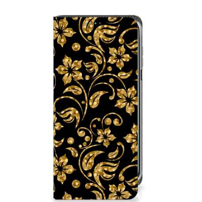 Samsung Galaxy A16 5G/4G Smart Cover Gouden Bloemen Samsung Galaxy A16 5G/4G Smart Cover Gouden Bloemen