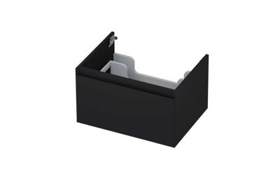 Onderkast INK 1 lade greeploos gelakt 45gr 60 cm x 45 cm x 35 cm Mat zwart 1240106