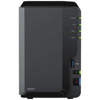 Synology DiskStation DS223 NAS-serverbehuizing 0 GB 2 Bay USB 3.2 Gen 1 front aansluiting (USB 3.0), Synology hard- en software, Hardwarematige codering, - thumbnail