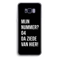 Da ziede van hier - Zwart: Samsung Galaxy S8 Plus Transparant Hoesje
