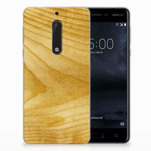 Nokia 5 Bumper Hoesje Licht Hout