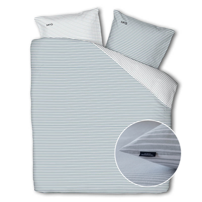 Dekbedovertrek McGregor Katoen Flanel Blue Stripes Strepen 200x200 Cm Verwarmend McGregor - Dekbed-Discounter.nl