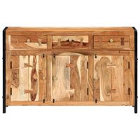 The Living Store Dressoir Retro Acaciahout 120x35x75cm - 3 Vakken - 3 Lades - thumbnail