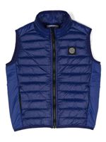 Stone Island Junior gilet à motif Compass - Bleu - thumbnail