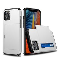 iPhone XS Max hoesje - Backcover - Hardcase - Pasjeshouder - Portemonnee - Shockproof - TPU - Wit - thumbnail