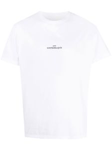 Maison Margiela t-shirt en coton à logo Distorted - Blanc