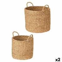 Mandenset Gift Decor Bruin Zeealgen 2 Onderdelen (2 Stuks)