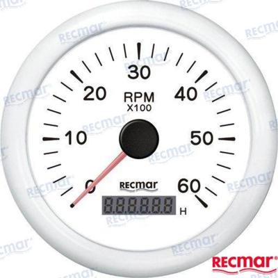 Relojes cuentavueltas y horarios RECKY07307 - CUENTAVUELTAS 1.0/10.0 - 0/6000 RPM BLAN