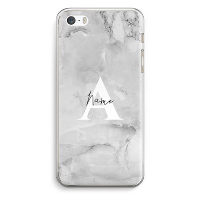 Ivory Marble: iPhone 5 / 5S / SE Transparant Hoesje