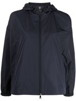 Moncler imperméable Tyx à patch logo - Bleu