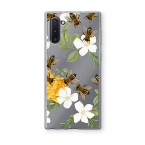No flowers without bees: Samsung Galaxy Note 10 Transparant Hoesje