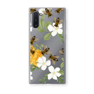 No flowers without bees: Samsung Galaxy Note 10 Transparant Hoesje