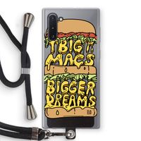 Big Macs Bigger Dreams: Samsung Galaxy Note 10 Transparant Hoesje met koord