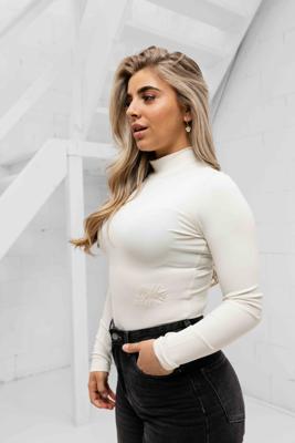 Malelions Signature Bodysuit Dames Gebroken Wit - Maat XS - Kleur: Gebroken Wit | Soccerfanshop