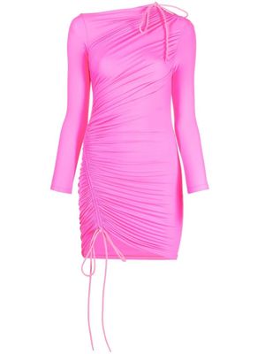 Balenciaga robe courte à design drapé - Rose