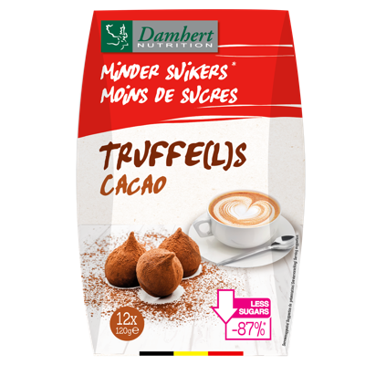 Damhert Minder Suikers Truffels Cacao