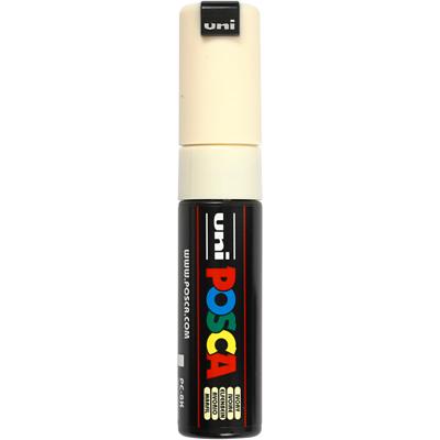 Uni-Posca Posca marker, afm pc-8k, lijndikte 8 mm, breed, ivoor, 1 stuk