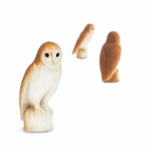 Safari Kerkuilen speelfiguren 2 cm bruin/wit 192-delig