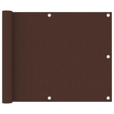 VidaXL Balkonscherm 75x400 cm oxford stof bruin
