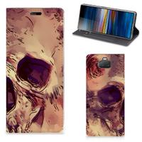 Mobiel BookCase Sony Xperia 10 Skullhead - thumbnail
