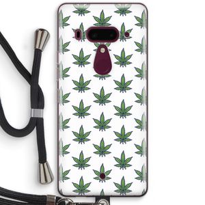 Weed: HTC U12+ Transparant Hoesje met koord