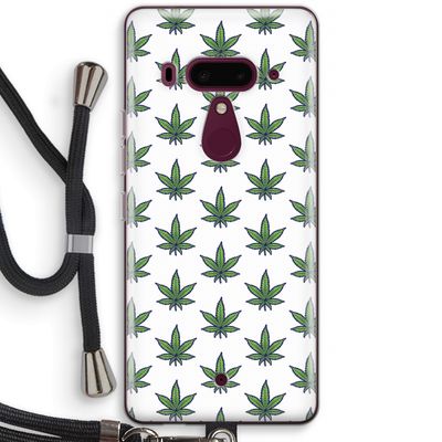 Weed: HTC U12+ Transparant Hoesje met koord