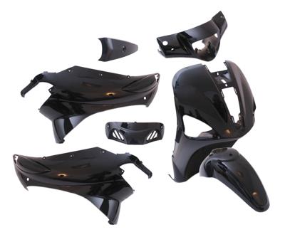 Edge Plaatset 7-delig voor piaggio liberty vanaf bouwjaar 2004 tot 2009 - metallic zwart