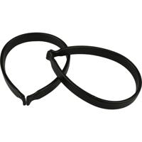 VWP stel broekklemmen pvc zwart