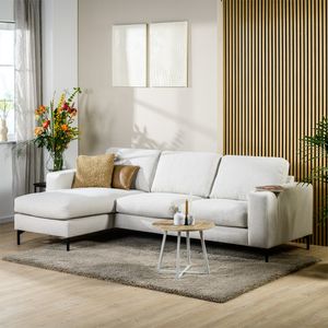 Haluta - Hoekbank Zoë - 265 x 155 x 83 cm - Naturel - Links