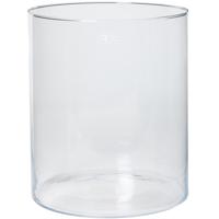 Vaas - transparant - home-basics - cilinder - bloemenvaas - glas - 30 x 35 cm