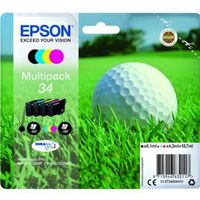 Epson C13T34664020 18.7ml 6.1ml Zwart, Cyaan, Geel inktcartridge Epson C13T34664020 18.7ml 6.1ml Zwart, Cyaan, Geel inktcartridge