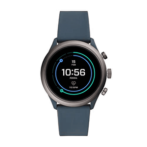 Horlogeband Fossil FTW4021 Silicoon Blauw 20mm