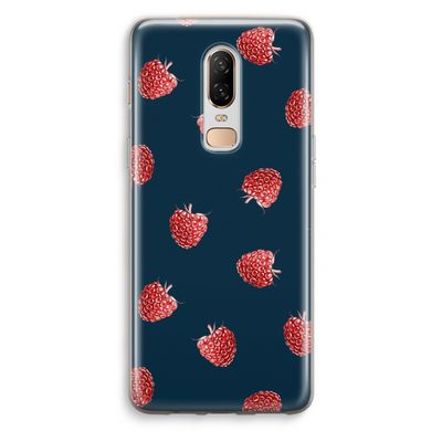 Framboosjes: OnePlus 6 Transparant Hoesje