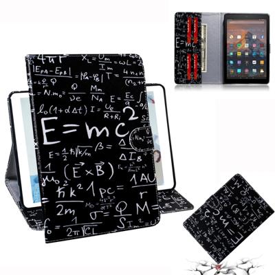Formule patroon horizontale Flip lederen case voor Amazon Kindle Fire HD 10 2015/2017 met houder & Card slot & portemonnee