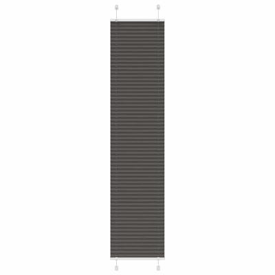 Pliss rolgordijn 45x200 cm stofbreedte 44,4 cm polyester zwart