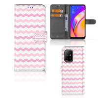 OPPO Reno5 Z | A94 5G | Telefoon Hoesje | Waves Roze
