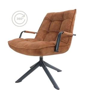 Home67 - Fauteuil Dorus Arm Adore Velvet - Brown 04